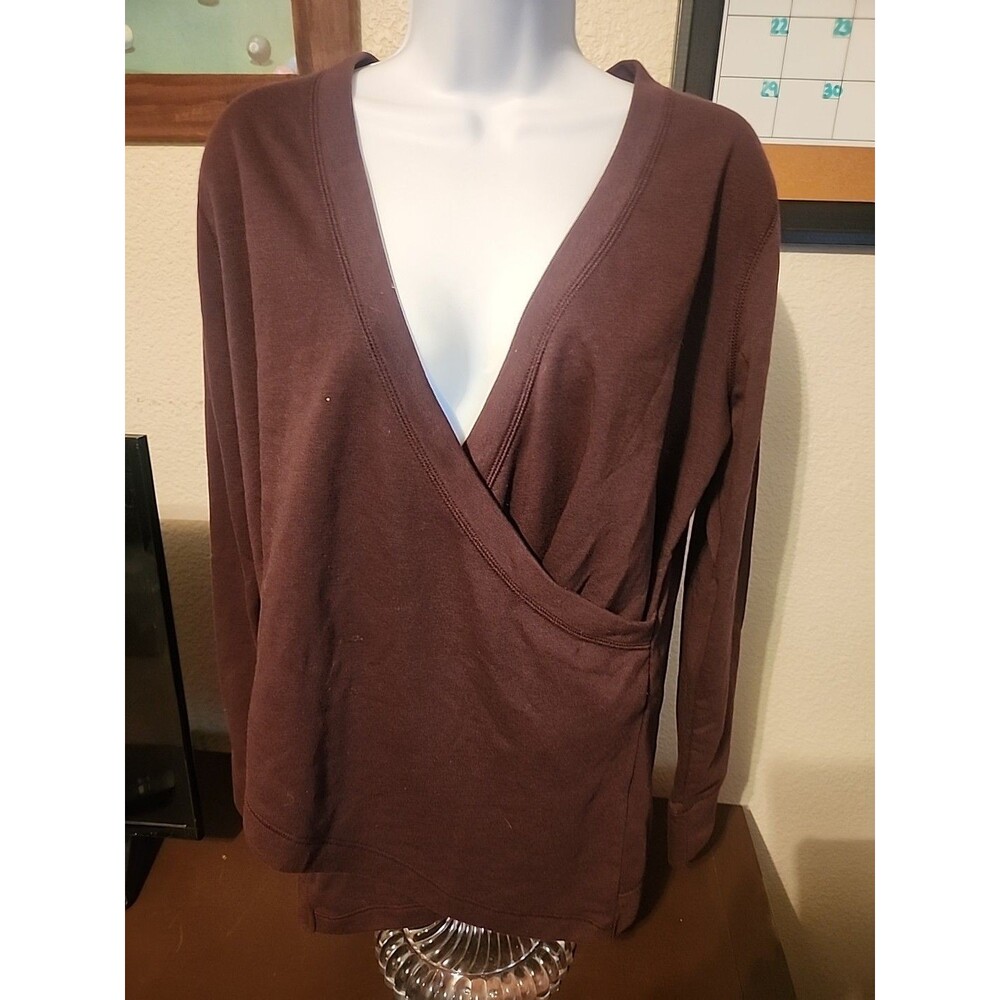 Old Navy Maroon Sweater Womens Size M Burgundy Knit Pullover Long Sleeve Soft